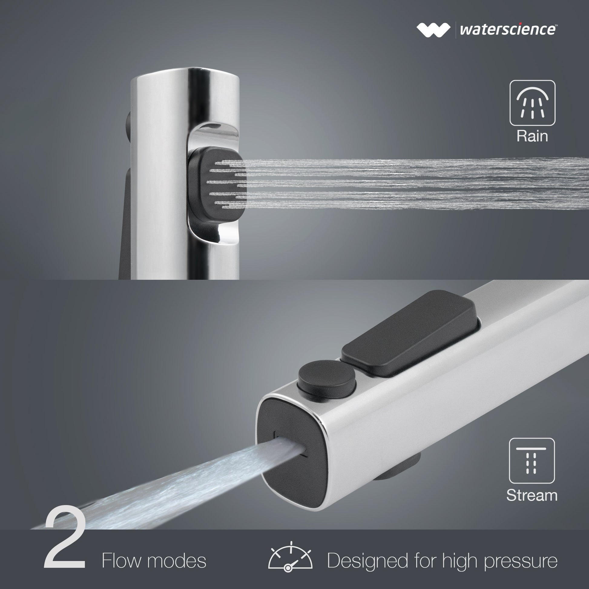 Without Hose - Chrome